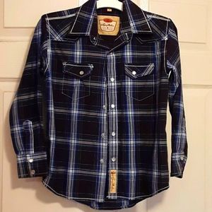 Larry Mahan boys western shirt w/pearl snaps